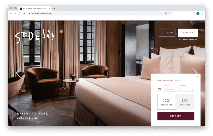 St Delis Hotel Website by Cendyn