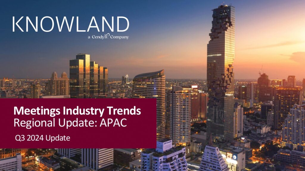 Meetings Industry Trends Regional Update Q3 2024: APAC