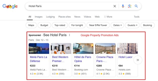 Google hotel ads